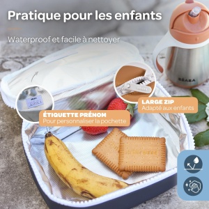 Geanta izoterma Beaba Faro 2.7L pentru mese si gustari - Img 5