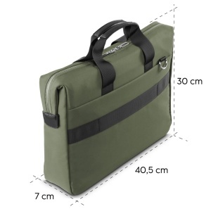 Geanta laptop Hama Ultimate Verde 141 inch impermeabila cu organizator - Img 9