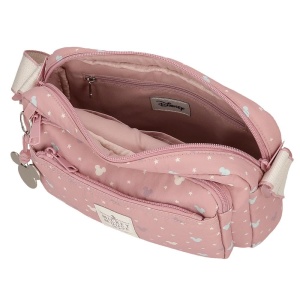 Geanta Luma Mickey de la Joumma, 25x18 cm, Polyester, Culoare Nude - Img 4