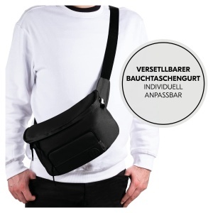 Geanta pentru carucior hauck Hip Bag, Negru - 2in1, 17 x 11 x 32 cm - Img 6