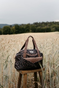 Geanta pentru scutece BEABA Sydney, 21 L, design leopard, cu suport de schimbare - Img 6
