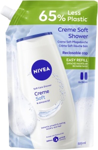 Gel de dus NIVEA Creme Soft 500 ml, cu ulei de migdale si vitamine C si E