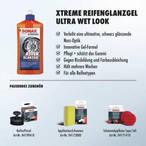 Gel pentru stralucirea anvelopelor SONAX XTREME (500 ml) - Protectie, Luciu, Durabilitate - Img 3