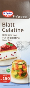 Gelatina alimentara Dr. Oetker Professional, 500 g, 150 foi, fara alergeni