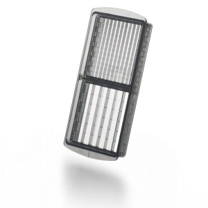 Genius Nicer Dicer Plus (12 bucati) feliator de legume feliator de ceapa cartofi prajiti feliator de fructe feliator de alimente - cuburi/felii/felii/coaja/magazin, A34141, argintiu/negru - Img 4