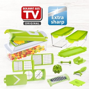 Genius Nicer Dicer Plus 18 Piese Kiwi Multifunctional pentru Fructe si Legume - Img 2