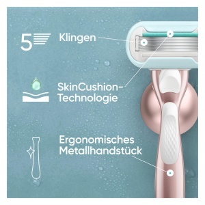 Gillette Venus Pro Smooth Sensitive Aparat de ras pentru piele sensibila cu 6 rezerve si Aloe Vera - Img 3