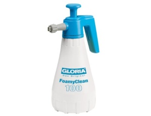 GLORIA FoamyClean 100 - Pulverizator de spuma compact pentru curatare eficienta in gospodarie | Capacitate 1 L | Spuma personalizabila | Ideal pentru baie, bucatarie, fereastra si multe altele