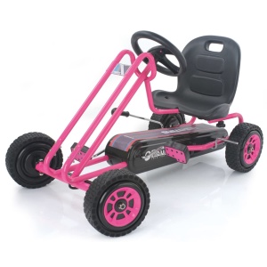 Go-Kart pentru copii hauck Lightning, 4-50 kg, cu frana si scaun ajustabil, roz
