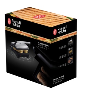 Gratar de contact Russell Hobbs 3 in 1 Gratar de masa - Placi deschise pentru gratar Panini si sandwich Gratar de contact - simultan din ambele parti  - Img 7
