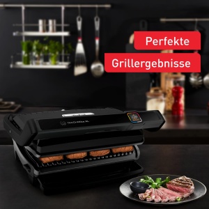 Gratar de contact Tefal OptiGrill Elite XL, 16 programe, Afisaj digital cu indicator de nivel de gatit, Placi XL detasabile, Gratar electric, Negru, GC760812 - Img 2