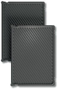 Gratar de masa Bosch TCG4104, gratar de contact 3 in 1, termostat continuu, canal de scurgere a grasimilor, placi de gratar detasabile din aluminiu, curatare usoara, 2000 W, rosu - Img 3