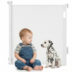 Gratar de siguranta LIONELO THEA, extensibil, 80 cm inaltime, 140 cm latime