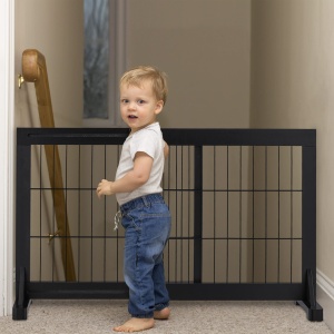 Gratar de siguranta Relaxdays, extensibil, 70-108 cm, negru - Img 2