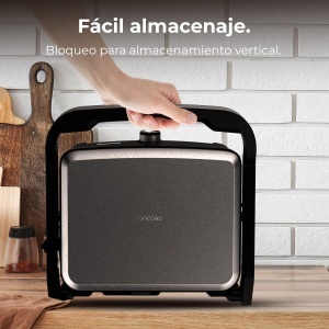 Gratar electric Cecotec RocknGrill 2000, 2000W, deschidere 180, antiaderent - Img 7