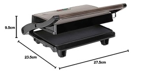Gratar electric Jata JEGR1106, 750 W, placi antiaderente 22,5 x 14,6 cm, deschidere 180 - Img 5