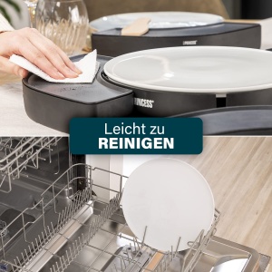 Gratar Electric Princess 103070 Dinner4all Circle - 4 Placi Grill, 1000 W, Negru - Img 7