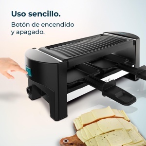 Gratar electric Raclette Cecotec CheeseGrill 3200 Pocket, 320W, finisaj inox, antiaderent - Img 8