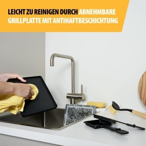 Gratar electric Tristar RA-2747, 1400 W, 5 in 1, 8 persoane, Placa reversibila - Img 6