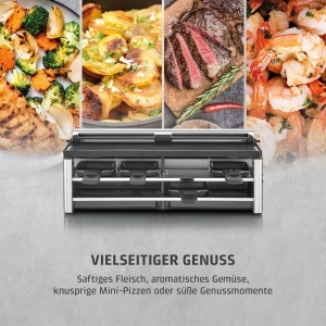 Gratar Raclette CASO AirClean pentru 8 persoane 1500W Dunstabzug integrat Placi ceramice antiaderente - Img 5