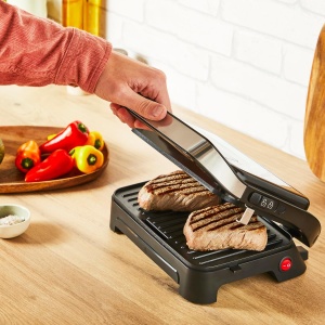 Grill Compact Tefal Inicio GC270D10, 1000 W, Design Elegant, Inox - Img 2
