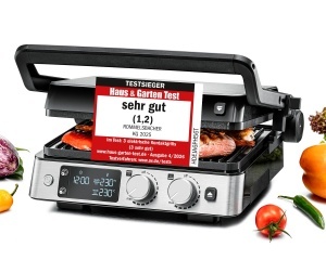 Grill Contact Rommelsbacher KG 2025, 2 suprafete reglabile, PFAS-free
