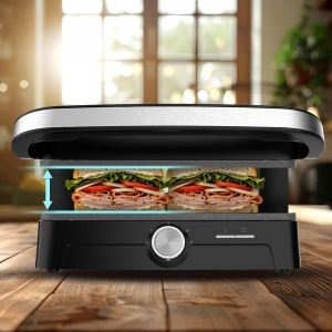 Grill electric Cecotec RocknGrill 2000, 2000W, placi antiaderente - Img 9