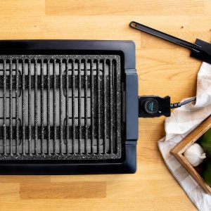 Grill electric Cecotec TastyGrill 2000 InoxStone 2000W suprafata antiaderenta - Img 4