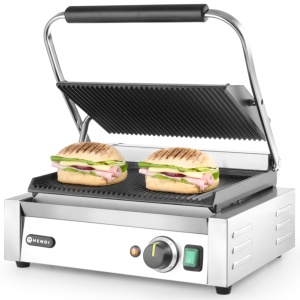Grill electric Hendi Kontaktgrill Panini 2200W temperatura reglabila 300degC - Img 3