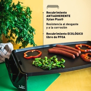 Grill electric Jata Gr195, 2200 W, suprafata 46x25 cm, negru - Img 2
