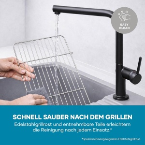 Grill electric Severin PG 8594, 2000W, 38x22cm, negru - Img 8