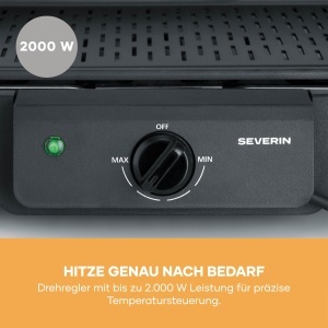 Grill electric Severin PG 8596, 2000W, 39x23cm, negru - Img 7