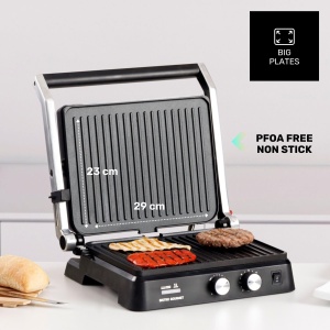 Grill electric Taurus Bistro 2600W 2-in-1 Grill Plancha Placi antiaderente - Img 6