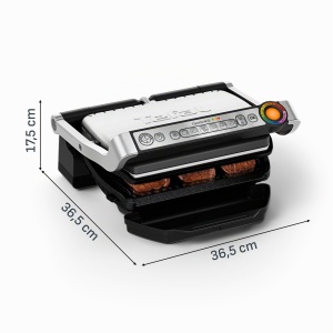 Grill electric Tefal OptiGrill GC712D12, 6 programe, 600 cm, inox - Img 8