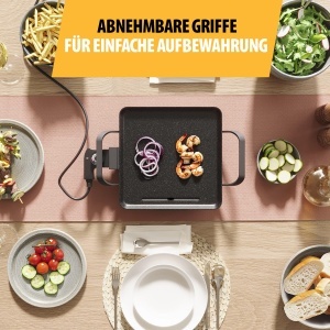 Grill electric Tristar Slim S BP-2666, suprafata de gatit 28 x 28 cm, termostat reglabil - Img 4