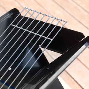 Grill portabil InnovaGoods Foldyq, din otel, compact, pliabil, pentru 2-4 persoane - Img 5