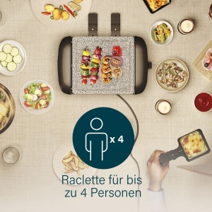 Grill Raclette Princess 162810 pentru 2-4 persoane, 600W, cu placa din piatra naturala - Img 7