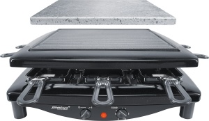 Grill Raclette Steba RC 3 Plus, 8 Pfannchen, Wendabil, Emailliat