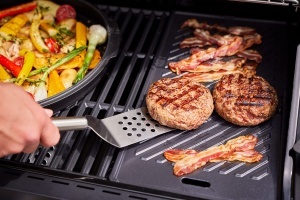 Grillplatte ROSLE VIDERO, Gusseisen, 45x24 cm, Beidseitig verwendbar - Img 2