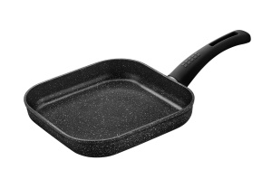 Grillrost Monix 24 cm din Aluminiu cu Antiaderent si Maner Ergonomic