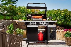 Grillspie ROSLE Premium, Grill Spie din inox 1810, 10 kg, cu motor electric - Img 5