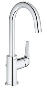 GROHE BauFlow robinet cu lavoar inalt cu economie de apa robinet de baie robinet de baie cu scurgere cu tija de tragere inaltime 31cm instalare usoara - Img 1