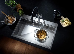 GROHE Essence - Baterie chiuveta cu o singura parghie (cu dus profesional extensibil, suprafata durabila, interval de rotire 360deg), crom, 30294000 - Img 4