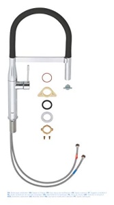 GROHE Essence - Baterie chiuveta cu o singura parghie (cu dus profesional extensibil, suprafata durabila, interval de rotire 360deg), crom, 30294000 - Img 14