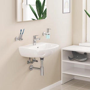 GROHE StartEdge - Robinet de lavoar cu o singura parghie (cu economie de apa, instalare rapida, cu limitator de temperatura, conexiune flexibila), crom, 24199001 - Img 2