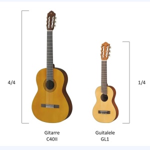 Guitalele Yamaha GL-1, natur, 6 corzi, inclus Gigbag - Img 2