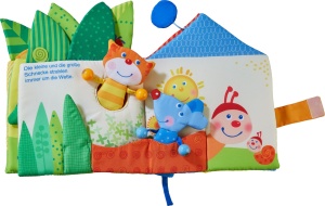 HABA 304129 - Carte textila pentru bebelusi cu rime si figurine deget cadou ideal pentru copii 10 luni - Img 8