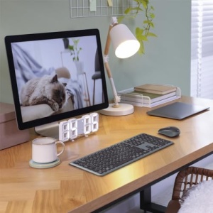 Hama Keyboard Mouse Set, wireless (Multi-Device 2.4GHz prin receptor USB + 2x Bluetooth pentru PC, laptop, tableta, raza de actiune de 10 m, aspect QWERTZ german, fara zgomot de clic, functioneaza cu baterie) negru - Img 9