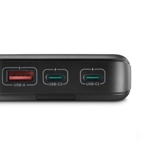 Hama Power Pack PD 20 20000mAh (baterie externa cu 2X USB C + 1x USB A, Power Pack Certified, incarcare rapida, acumulator, accesorii pentru telefoane mobile, tableta, cutie Bluetooth etc., incarcator portabil mic) antracit - Img 8