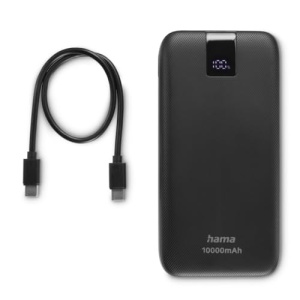 Hama Powerbank PD 10 10000mAh (baterie externa cu 2X USB C + 1x USB A, Power Pack Certified, incarcare rapida, acumulator, accesorii pentru telefoane mobile, tableta, cutie Bluetooth etc., incarcator portabil mic) antracit - Img 10